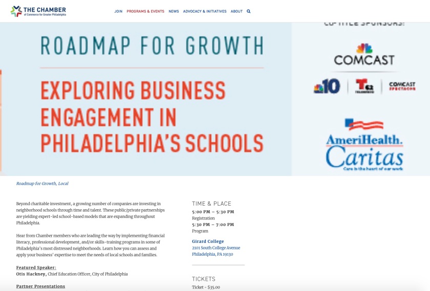 Philadelphia Chamber of Commerce Education